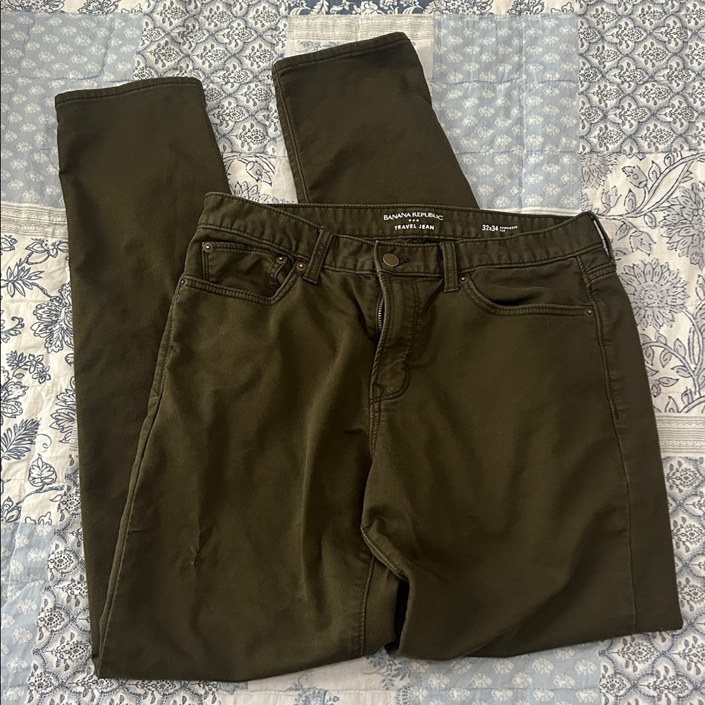 Banana Republic Dark Green Trousers